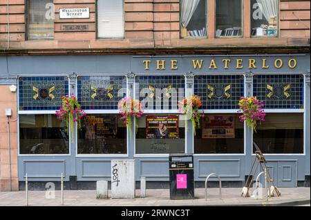 The Waterloo Pub, Wellington Street, Glasgow, Schottland, Vereinigtes Königreich, Europa Stockfoto