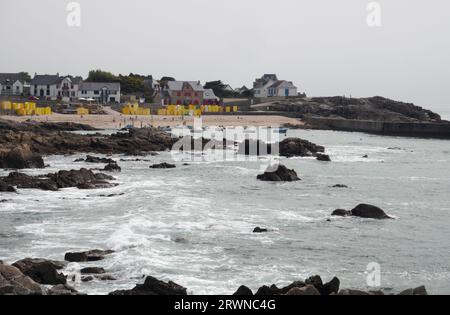 Plage Saint Michel, Batz sur Mer, Südbretagne Stockfoto