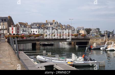 Le Croisic Harbour Stockfoto