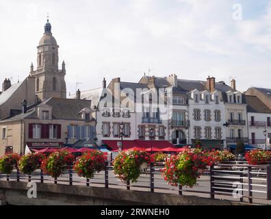 Le Croisic Hafengebäude Stockfoto