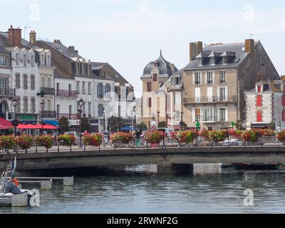 Le Croisic, Hafengebäude Stockfoto