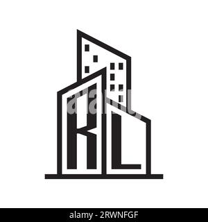 Immobilien-Logo mit Bauart , Immobilien-Logo Stock Vektor Stock Vektor