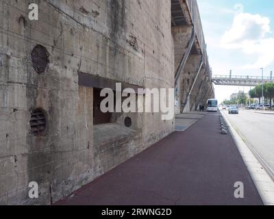 Basis-Sous-Marine, U-Boot-Stifte, Saint Nazaire Stockfoto