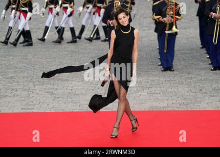 Charlotte Gainsbourg nimmt am Staatsbankett im Schloss von Versailles, Paris, während des Staatsbesuchs in Frankreich Teil. Bilddatum: Mittwoch, 20. September 2023. Stockfoto