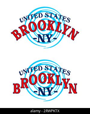 brooklyn, usa, urbaner Stil, Vintage College für T-Shirt, Poster, Etiketten usw. Vektordesign Stock Vektor