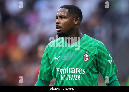 Mailand, Italien, 19. September 2023. Mike Maignan vom AC Milanduring beim UEFA Champions League-Spiel in Giuseppe Meazza, Mailand. Auf dem Bild sollte stehen: Jonathan Moscrop / Sportimage Stockfoto