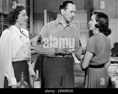 Myrna Loy, Fredric March, Teresa Wright, The Best Years of Our Lives (1946). Foto: RKO (Aktenzeichen 34580-274HA) Stockfoto