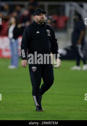 20. September 2023: Wayne Rooney, Head Coach (hc) von D.C. United, verlässt das Feld nach einem MLS-Fußballspiel zwischen dem D.C. United und dem Atlanta United FC auf dem Audi Field in Washington DC. Justin Cooper/CSM (Bild: © Justin Cooper/Cal Sport Media) Stockfoto