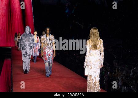 Mailand, Italien. September 2023. DIESEL Frühjahr/Sommer 2024 Runway während der Milan Fashion Week am 2024. September - Mailand; Italien 20/09/2023 Credit: dpa/Alamy Live News Stockfoto