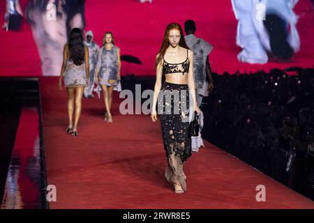 Mailand, Italien. September 2023. DIESEL Frühjahr/Sommer 2024 Runway während der Milan Fashion Week am 2024. September - Mailand; Italien 20/09/2023 Credit: dpa/Alamy Live News Stockfoto