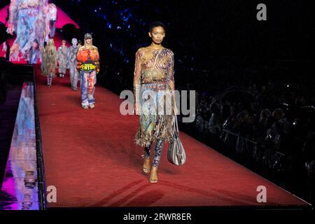 Mailand, Italien. September 2023. DIESEL Frühjahr/Sommer 2024 Runway während der Milan Fashion Week am 2024. September - Mailand; Italien 20/09/2023 Credit: dpa/Alamy Live News Stockfoto