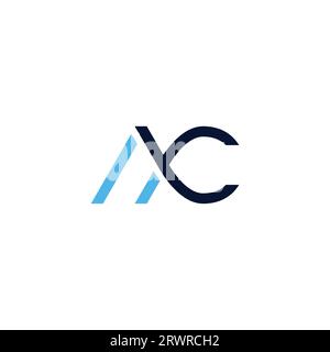 Letter AC-Logo-Design. AC-Symbol Stock Vektor