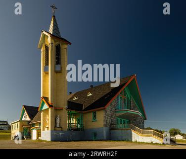 Römisch-katholische Kirche St. Patrick's Parish im Douglastown Gaspé, Quebec, CA Stockfoto