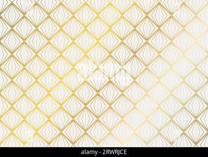 Abstrakter grauer Hintergrund mit goldfarbenem geometrischem Muster. Design der Vektortechnologie Stock Vektor