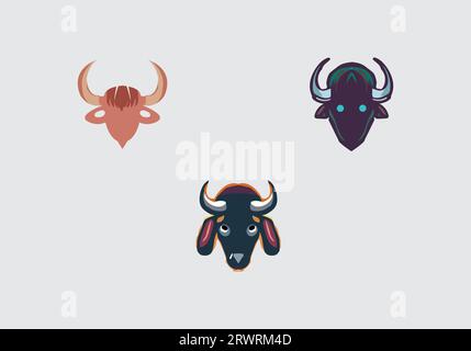 Minimalistischer, stylischer, farbenfroher Hintergrund mit Tiersymbol-Design Stock Vektor