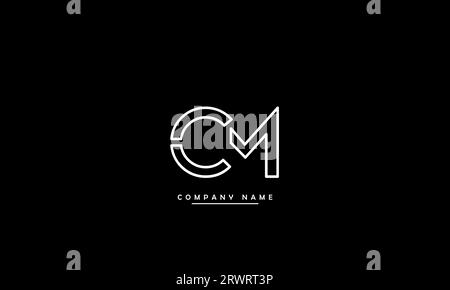 CM, MC Abstract Letters Logo Monogramm Stock Vektor