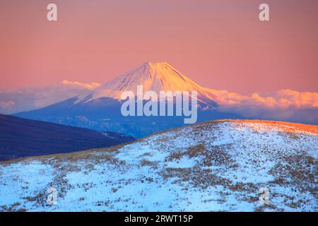 Mt. Fuji bei Sonnenuntergang Stockfoto