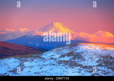 Mt. Fuji bei Sonnenuntergang Stockfoto