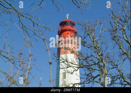 Leuchtturm Fluegge auf Fehmarn Stockfoto