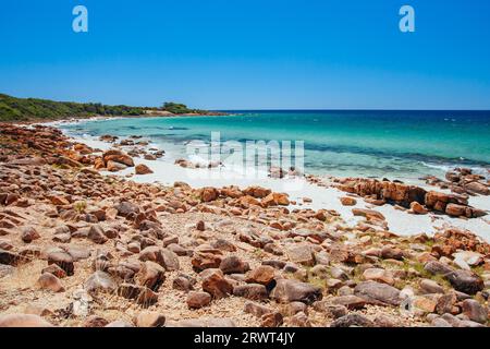 Australische Ozeanlandschaft auf der Halbinsel Cape Naturaliste, in der Nähe von Dunsborough im Margaret River, Western Australia, Australien Stockfoto