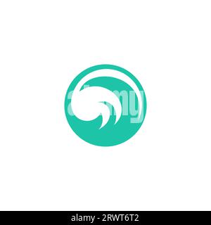 Ocean Logo-Design. Wave Abstract Vector Stock Vektor