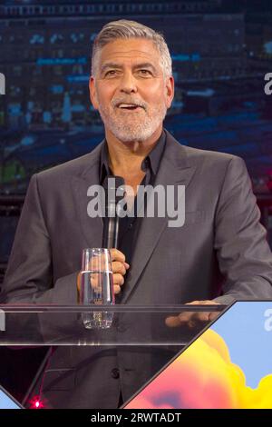 George Clooney bei Europas führender Digitalisierungsinitiative DIGITAL X 2023 unter dem Motto „Be digital. Bleib menschlich im Mediapark. Köln, 20.09.2023 Stockfoto