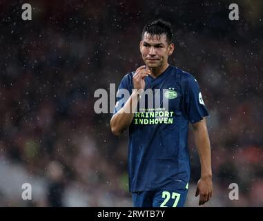 London, Großbritannien. September 2023. Hirving Lozano von PSV Eindhoven während des UEFA Champions League-Spiels im Emirates Stadium, London. Das Bild sollte lauten: David Klein/Sportimage Credit: Sportimage Ltd/Alamy Live News Stockfoto