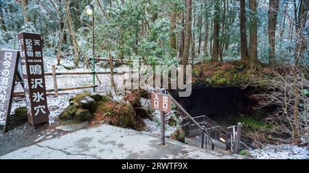 Narusawa Ice Cave (Naturdenkmal) Stockfoto