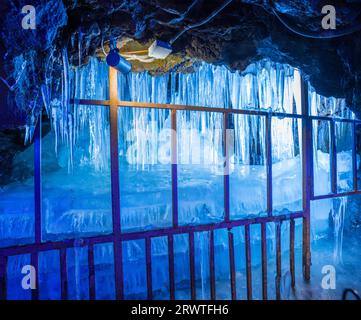 Narusawa Ice Cave (Naturdenkmal) Stockfoto