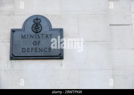 LONDON – 18. SEPTEMBER 2023: Das Hauptgebäude des Verteidigungsministeriums (MOD Main Building), auch bekannt als MOD Whitehall Stockfoto