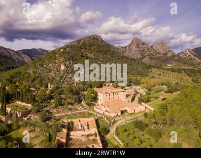 Biniazar, Besitz des arabischen Ursprungs, Gemeinde Bunyola, Mallorca, Balearen, Spanien Stockfoto
