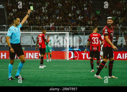 Mailand, Italien. September 2023. Olivier Giroud während des AC Mailand gegen Newcastle United FC, UEFA Champions League Fußballspiel in Mailand, Italien, 19. September 2023 Credit: Independent Photo Agency/Alamy Live News Stockfoto