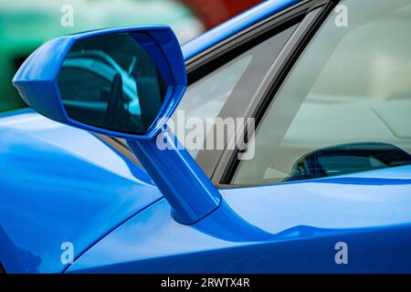 Lamborghini Huracan Wing Mirror Nahaufnahme Stockfoto
