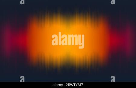 Orangefarbener Hintergrund für dynamische Kurven mit Gradienten. Stockfoto