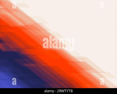 Abstrakte blaue und rote Bewegung. Stockfoto