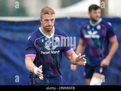 Kyle Steyn aus Schottland während einer Trainingseinheit im Stade des Arboras in Nizza. Bilddatum: Donnerstag, 21. September 2023. Stockfoto