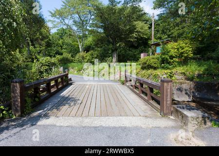 Tsumago inn Jizosawa Brücke Stockfoto