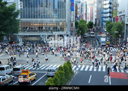 Kreuzung Shibuya scramble Stockfoto