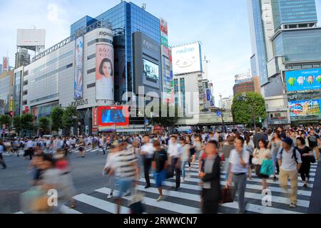 Kreuzung Shibuya scramble Stockfoto