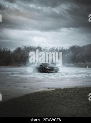 Audi R8 Auto driftet Stockfoto