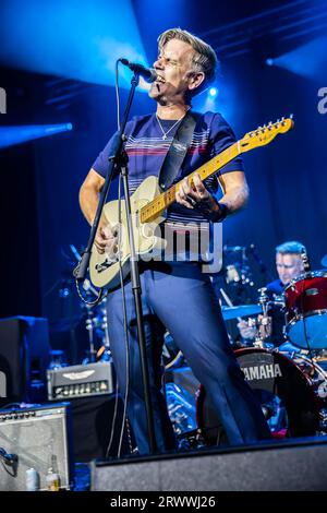 Mailand, Italien. September 2023. Die englische Band STONE FOUNDATION tritt live auf der Bühne in Alcatraz auf und eröffnet die Show von Paul Weller. Kredit: Rodolfo Sassano/Alamy Live News Stockfoto