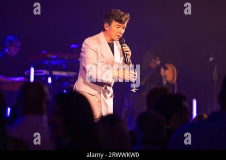 Rick Astley bei Liverpool ACC 2023. Stockfoto