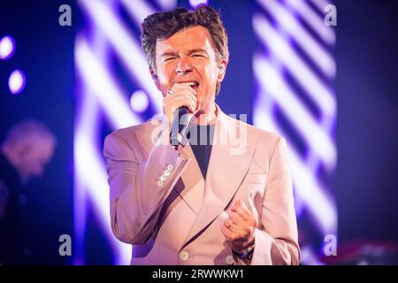 Rick Astley bei Liverpool ACC 2023. Stockfoto