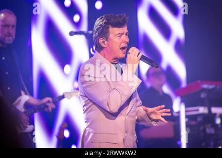 Rick Astley bei Liverpool ACC 2023. Stockfoto