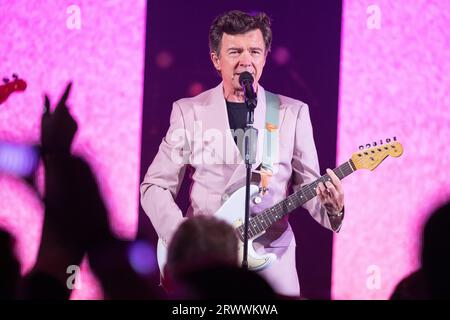 Rick Astley bei Liverpool ACC 2023. Stockfoto