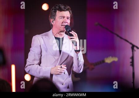 Rick Astley bei Liverpool ACC 2023. Stockfoto