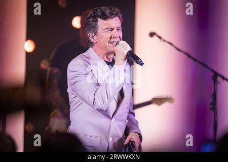 Rick Astley bei Liverpool ACC 2023. Stockfoto