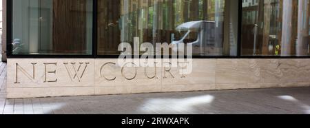 New Court, London, England, Sitz der Rothschild Investment Bank seit 1809. Stockfoto