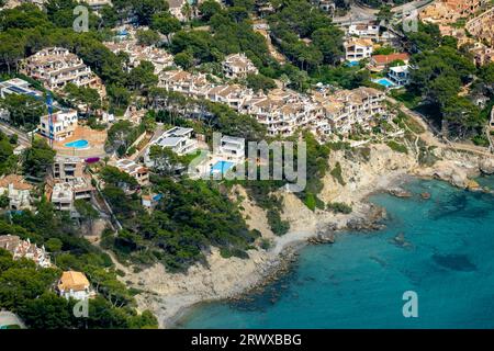 Luftblick, Club Monte de Oro, Wohnkomplex mit Schwimmbadlandschaft, Costa de la Calma, CalviaÃƒÆ’Ã¢â‚¬â„¢ÃƒÆ€ Ãƒâ’Ã†â€Ã¢â‚¬Â ÃƒÂ¢Ã¢â šÂ Stockfoto