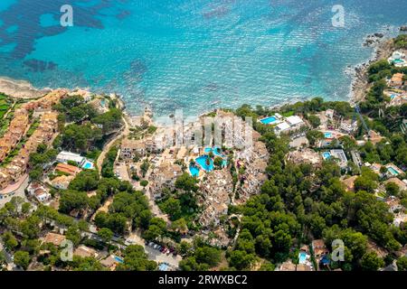 Luftblick, Club Monte de Oro, Wohnkomplex mit Schwimmbadlandschaft, Costa de la Calma, CalviaÃƒÆ’Ã¢â‚¬â„¢ÃƒÆ€ Ãƒâ’Ã†â€Ã¢â‚¬Â ÃƒÂ¢Ã¢â šÂ Stockfoto